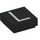 LEGO Black Tile 1 x 1 with Letter L with Groove (11556 / 13420)