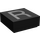 LEGO Noir Tuile 1 x 1 avec Letter R avec rainure (11571 / 13427)