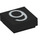 LEGO Black Tile 1 x 1 with Number 9 with Groove (11615 / 13447)
