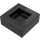 LEGO Black Tile 1 x 1 without Groove