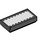 LEGO Black Tile 1 x 2 with Adidas Stripe with Zigzag Edges with Groove (3069 / 79707)