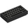 LEGO Černá Dlaždice 1 x 2 s Blank PC Keyboard s drážkou (73688 / 100218)