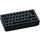 LEGO Černá Dlaždice 1 x 2 s Blank PC Keyboard s drážkou (73688 / 100218)