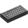 LEGO Černá Dlaždice 1 x 2 s Blank PC Keyboard s drážkou (73688 / 100218)