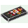 LEGO Noir Tuile 1 x 2 avec Pixelated Ninja avec rainure (3069)