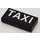 LEGO Black Tile 1 x 2 with Taxi with Groove (3069)