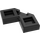 LEGO Black Tile 2 x 2 Corner with Cutouts (27263)