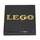 LEGO Black Tile 2 x 2 Inverted with Gold Vintage Lego Logo (11203 / 72130)