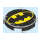 LEGO Černá Dlaždice 2 x 2 Kolo s Batman logo se spodním držákem cvočku (14769)