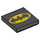 LEGO Black Tile 2 x 2 with Batman with Groove (3068 / 26253)