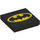 LEGO Black Tile 2 x 2 with Batman with Groove (3068 / 26253)