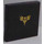 LEGO Black Tile 2 x 2 with Gold Emblem Sticker with Groove (3068)