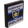 LEGO Black Tile 2 x 2 with Highway Police and Gold Badge Sticker with Groove (3068)