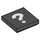LEGO Black Tile 2 x 2 with Question Mark with Groove (3068 / 87540)