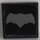 LEGO Noir Tuile 2 x 2 avec Argent Batman logo Autocollant avec rainure (3068)