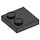 LEGO Noir Tuile 2 x 2 avec Goujons sur Bord (33909)