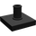 LEGO Schwarz Fliese 2 x 2 mit Vertikale Stift (2460 / 49153)