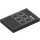 LEGO Black Tile 2 x 3 with &#039;14:23&#039; and Cut Squares (26603)