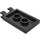 LEGO Schwarz Fliese 2 x 3 mit Horizontal Clips (Dick geöffnete O-Clips) (30350 / 65886)