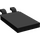 LEGO Schwarz Fliese 2 x 3 mit Horizontal Clips (&#039;U&#039;-Clips) (30350)