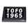 LEGO Schwarz Fliese 2 x 3 mit TOFO 1965 Aufkleber (26603)