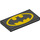 LEGO Noir Tuile 2 x 4 avec Batman logo (26247 / 87079)