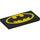LEGO Black Tile 2 x 4 with Batman Logo (26247 / 87079)
