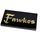 LEGO Black Tile 2 x 4 with „Fawkes“ Name of Dumbledores Phoenix (79186 / 87079)