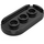 LEGO Black Tile 2 x 4 with Rounded Ends (66857)