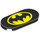 LEGO Schwarz Fliese 2 x 4 mit Gerundet Ends mit Batman Logo (66857 / 104311)