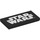 LEGO Black Tile 2 x 4 with White Star Wars Logo (69536 / 87079)