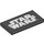 LEGO Black Tile 2 x 4 with White Star Wars Logo (69536 / 87079)