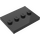 LEGO Black Tile 3 x 4 with Four Studs (17836 / 88646)