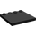 LEGO Schwarz Fliese 4 x 4 mit Bolzen auf Kante (6179)
