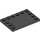 LEGO Black Tile 4 x 6 with Studs on 3 Edges (6180)