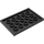 LEGO Schwarz Fliese 4 x 6 mit Noppen auf 3 Edges (6180)