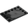 LEGO Black Tile 4 x 6 with Studs on 3 Edges (6180)