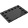 LEGO Schwarz Fliese 4 x 6 mit Bolzen auf 3 Edges (6180)
