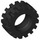 LEGO Black Tire Ø15 X 6mm with Offset Tread (without Band Around Center of Tread) (3641)