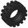 LEGO Black Tire Ø15 X 6mm with Offset Tread (without Band Around Center of Tread) (3641)