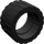 LEGO Zwart Band Ø24 x 14 Shallow Loopvlak (Loopvlak Klein Hub) zonder band rond het midden van het loopvlak (30648)