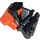 LEGO Black Toa Head with Transparent Neon Orange eyes/brain stalk