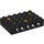 LEGO Black Toolo 4 x 6 x 1 with Thread+screws (76395 / 86599)