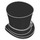 LEGO Black Top Hat with Upturned Brim (27149)
