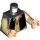 LEGO Black Torso for Han Solo, open vest with tan shirt (76382 / 88585)