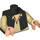 LEGO Black Torso for Han Solo, open vest with tan shirt (76382 / 88585)