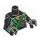 LEGO Black Torso Ninjago Robe with Gold and Green Decoration (973 / 88585)