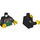 LEGO Black Torso with Green Vest, Skulls, and Spider (973 / 76382)