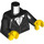 LEGO Black Torso wth Black Jacket and White (973 / 76382)