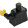 LEGO Black Torso wth Black Jacket and White (973 / 76382)